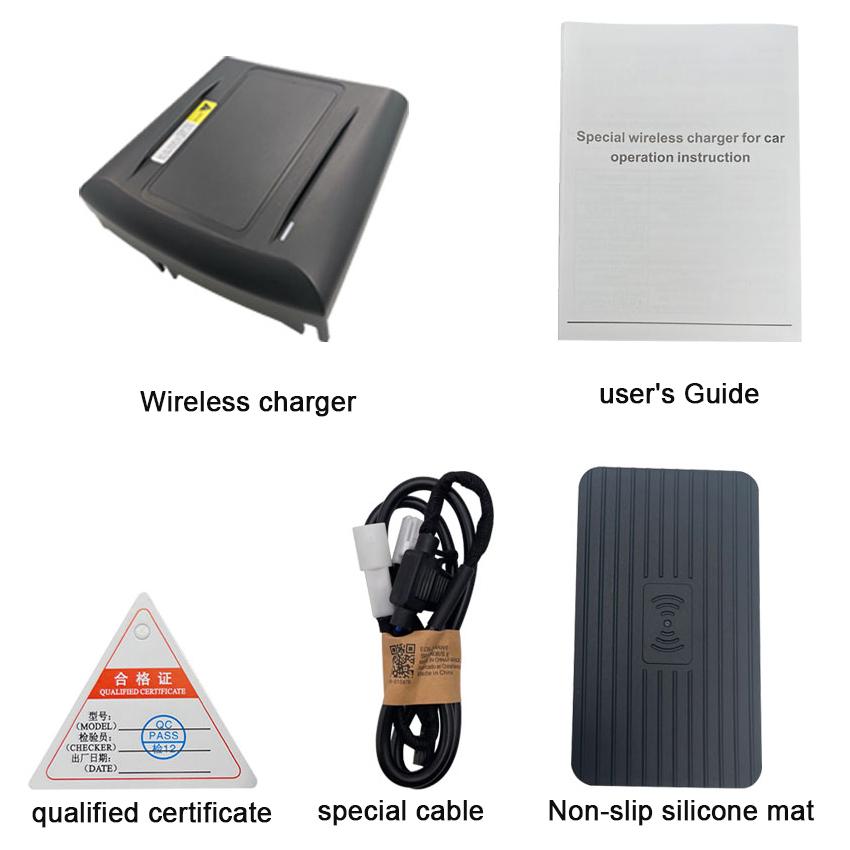 

Новый! Автомобильное беспроводное зарядное устройство QI 15 Вт, держатель для телефона с быстрой зарядкой, беспроводное зарядное устройство для телефона Toyota Crown 2015 2016 2017 2018