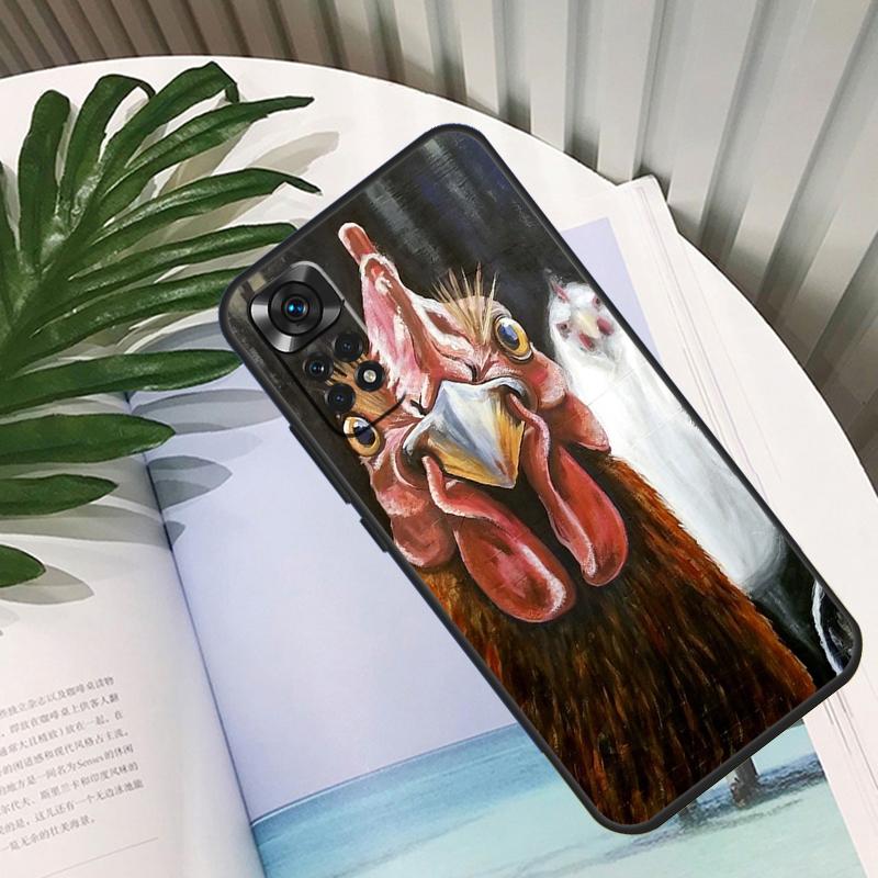 Cock Rooster Chicken Funda For Xiaomi Redmi Note 13 10 11 12 14 15 Pro Plus Case For Redmi 15C 12C 13C 14C 10C 15