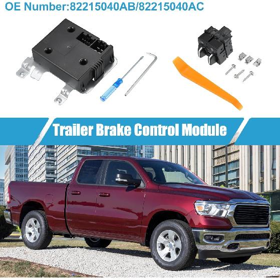 

Trailer Brake Control Module Switch Kit No.82215040AB/82215040AC with Tool Instrument Panel Switch for Ram 1500 2500 3500 2013-2018