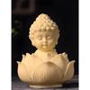Premium Lotus Baby Buddha Statue for Home Decor Tranquil Spaces, Ideal for Home, Office Desk & Car Dashboard Decoration