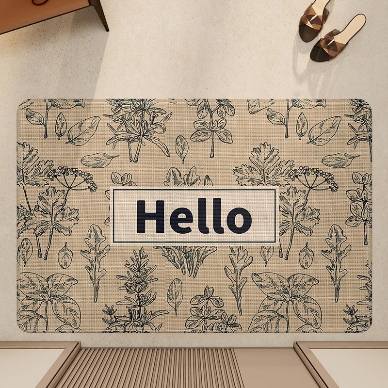 

Новый простой коврик для входной двери, ковровое покрытие для крыльца, впитывающий, износостойкий, нескользящий и простой в уходе коврик 50*80cm
