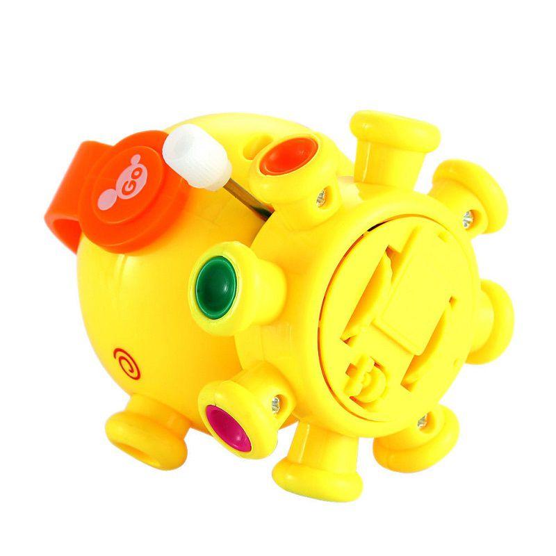 Entzückendes Kleinkind Drehbar Aufziehbares Cartoon Spielzeug Tier Oktopus Mit Zufälligen Farben
