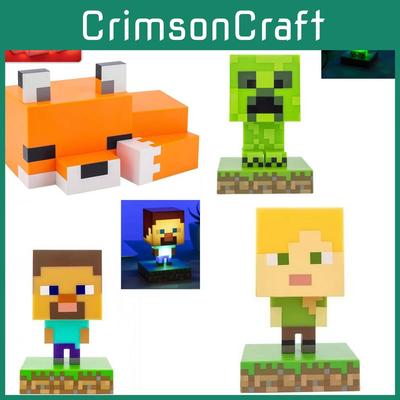 Nocne światło 3D Minecraft z tworzywa sztucznego na prezent urodzinowy dla dzieci