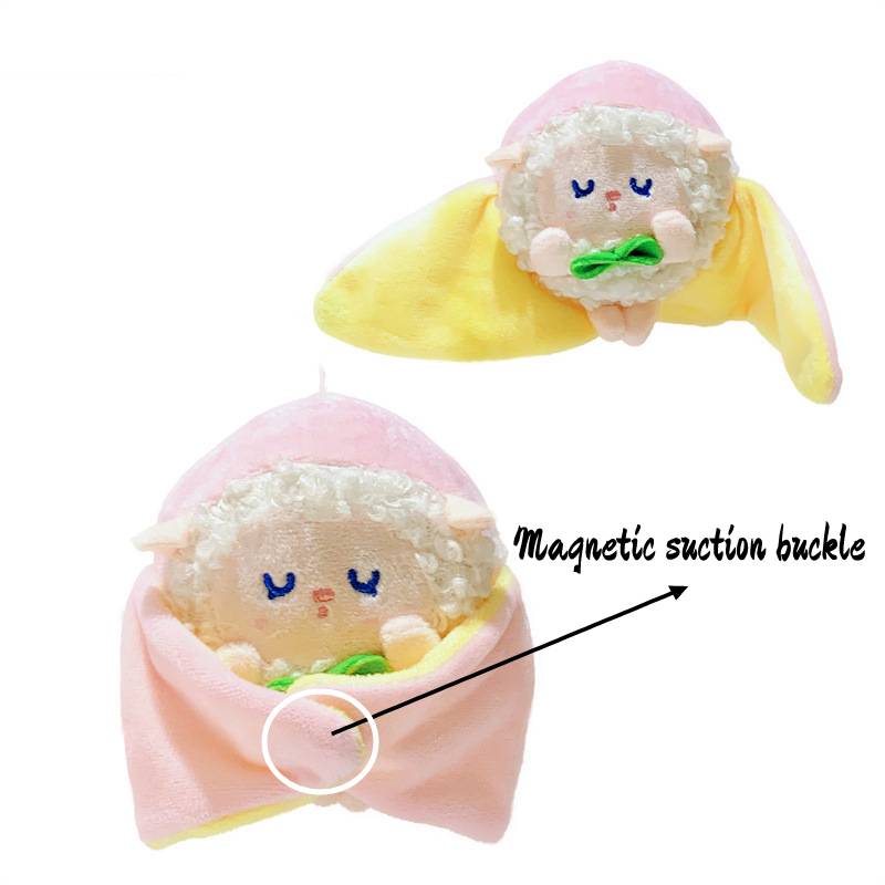 

Sheep Plush Fruit Doll Toy Stuffed Animal Keychain Gift Children Multiple Colors розовый
