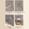 2Pcs Clearly plastic Soap Dish Modern Waterproof Soap Holder Easy Installation Bathroom Essential Shelf Kitchen Friendly