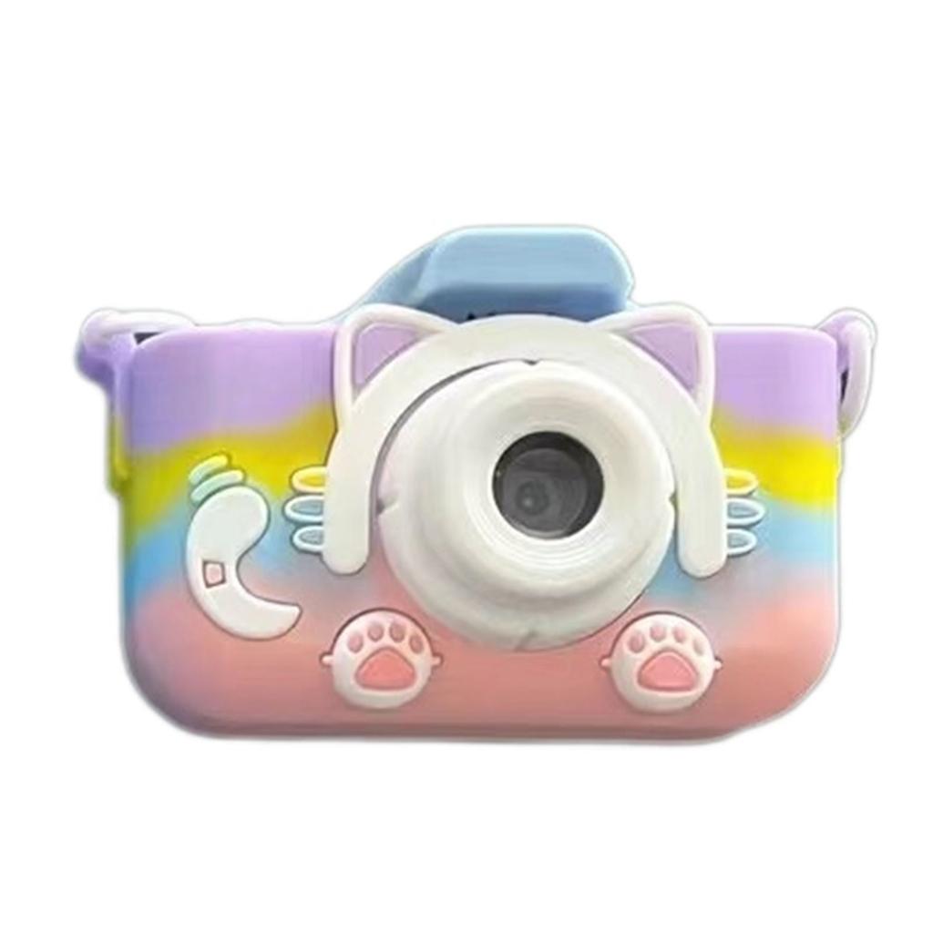 Mini Tragbare Kinderkamera mit Doppellinse für Foto- und Videoaufnahmen, Niedliches Katzen-Spielzeugdesign Digitale Videokamera