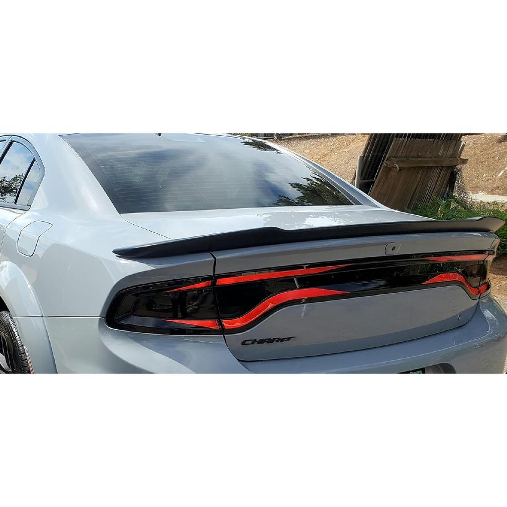 Generische 2 Stück Rücklicht-Tönung für Dodge Charger 2015-2024, Außenzubehör, Kompatibel mit 2015-2023 Modellen, schwarz