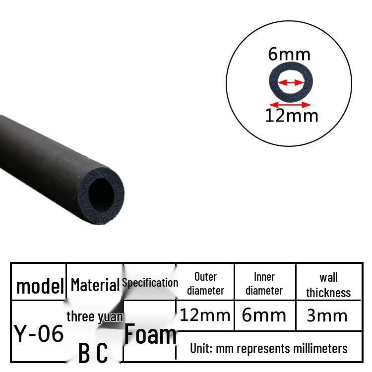 EPDM Hohlprofil-O-Ring-Dichtungsstreifen: Staubdichter, stoßdämpfender, kollisionssicherer Schwammrohr