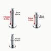 10pcs ASTM F136 Titanium Male Thread Labret Piercing 14G 16G Lab Lip Ear Tragus Replacement Body Jewelry Accessories
