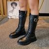 Girls Boots Autumn Winter Fashionable High Boots Trendy Velvet Thickened Children's Boots Warm Comfortable Ankle Boots