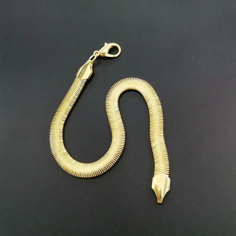 Элегантные, Легкие, Роскошные, Универсальные, Дорого выглядящие, Мужские и Женские Браслеты 17CM золотой