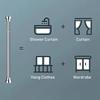 No Drilling Expandable Curtain Rod Shower Curtain Rod  Shower Bathroom Closet Balcony