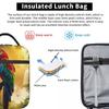 Tropisches A-Wald-Papageien-Design Isolierte Lunchtasche für Damen Kinder Tragbare Lebensmittelboxen Thermische Lunchbox Tragetasche