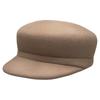 French Retro Solid Color Wool Woolen Duck Tongue Beret Female British Style Flat Top Equestrian Hat Wide Brim Shows Small Face