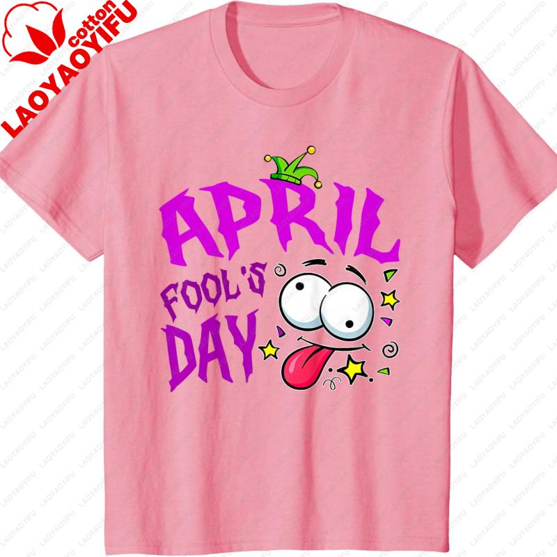 Funny April Fools Day 2026 April 1st Fools Day Jokes Pranks TShirt Graphic T Shirts Oversized T Shirt Harajuku Y2k Clothes Top