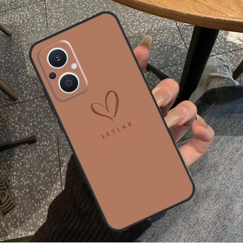 Personalized Name Pastel Case For OPPO Reno 10 Pro 4 5 6 7 8 Lite 8T 4Z 5Z OPPO Find X5 Lite X2 X3 Neo X6 Pro Cover