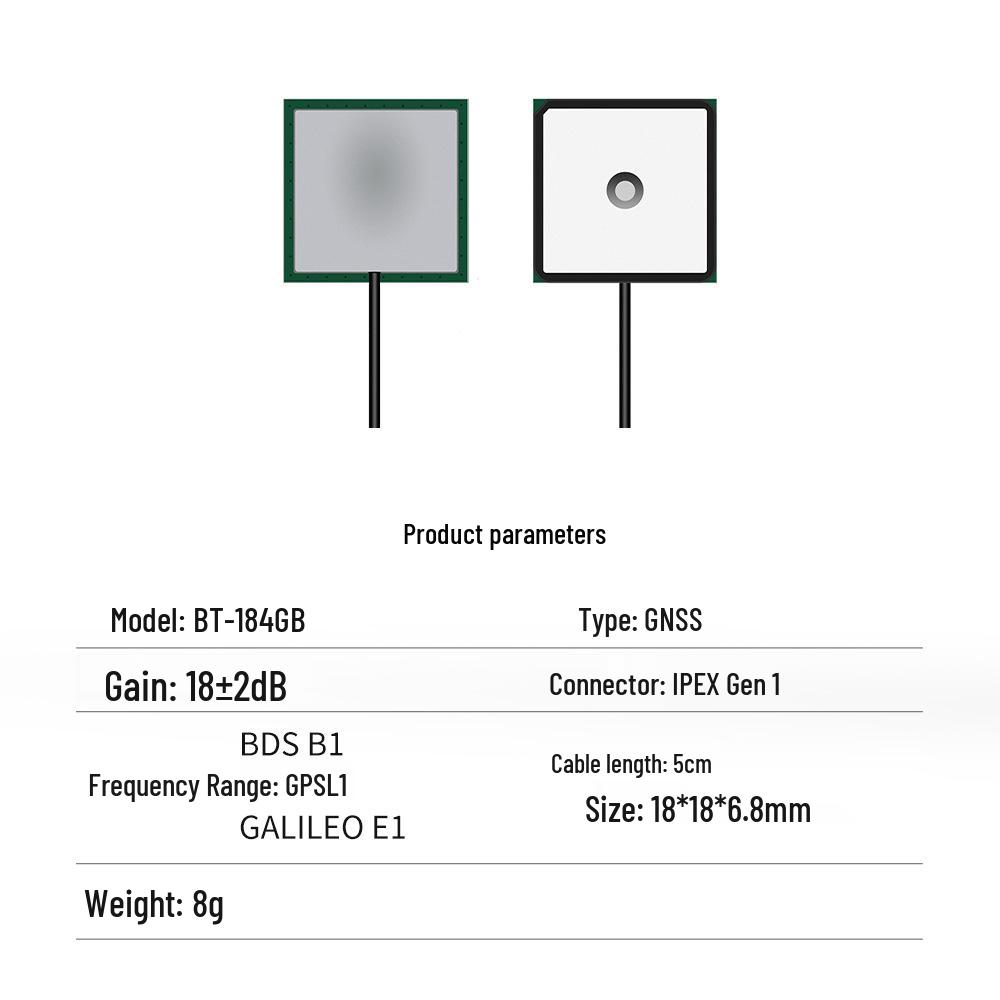 North Sky BT-580 High Gain Ceramic Antenna with Built-in Active GNSS for BeiDou & GLONASS.