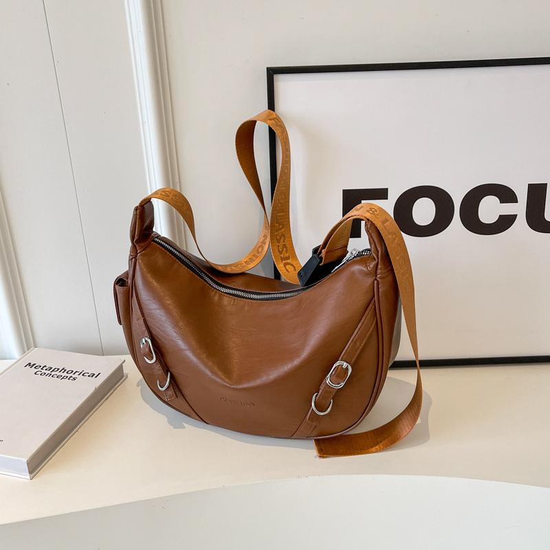 PU Large Capacity Shoulder Bags Sewing Solid Color High Quality 2026 Fashi Bags for Women Versatile Commuting Tote Bags