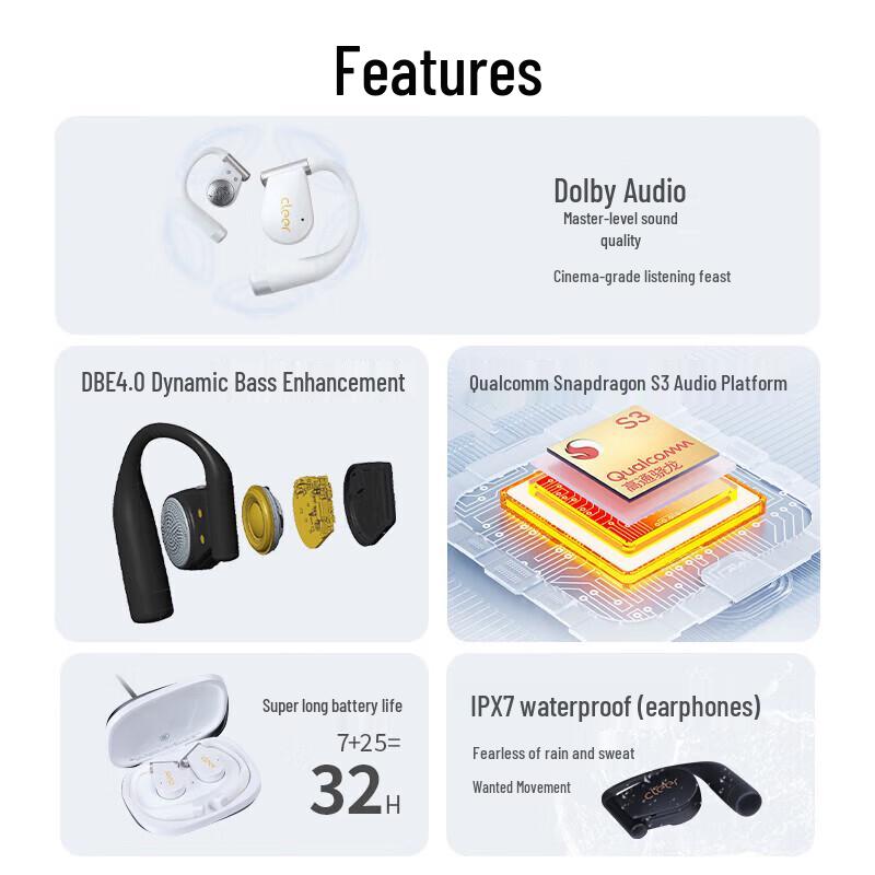 Cleer ARC Air 2 Open-Ear Wireless Sport Headphones