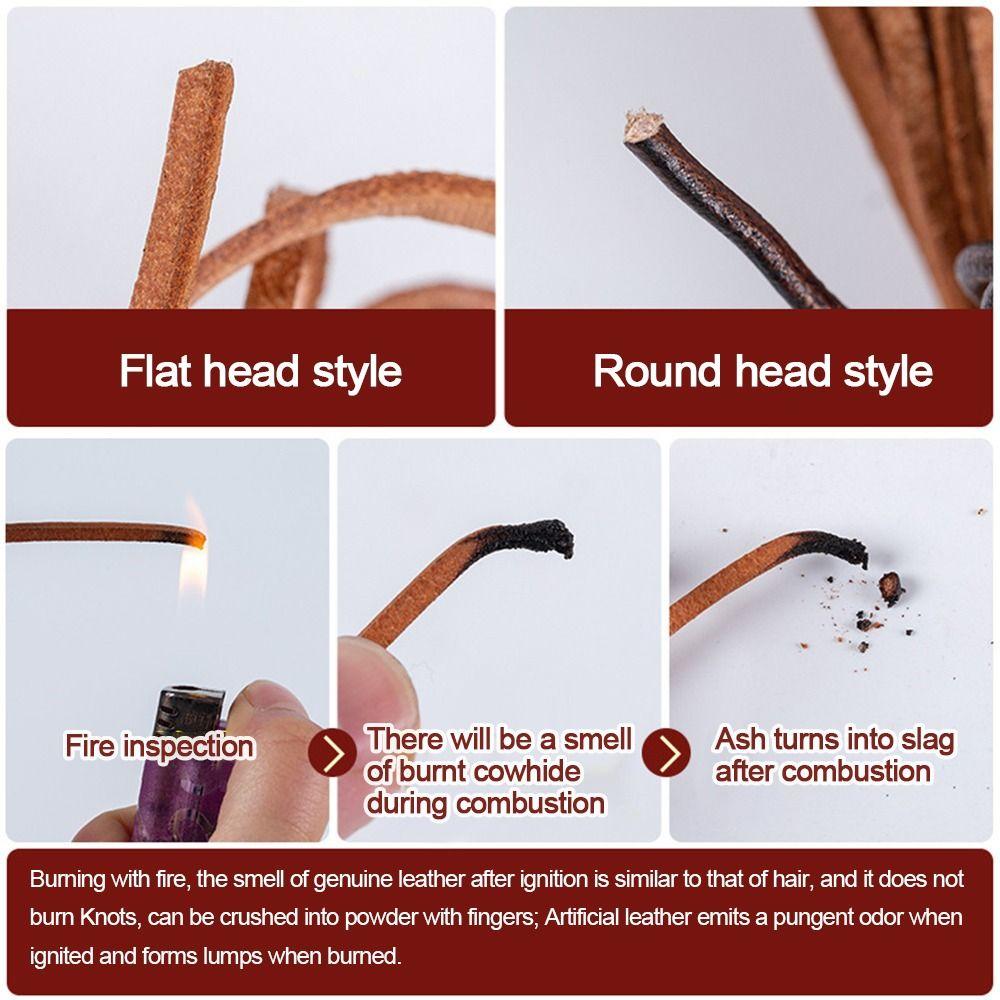 Flat Cow Leather Rope 5Meters Leather Cord Retro Jewelry Making DIY Necklace Bracelet