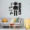 Wall decals game controller theme for kids room creative decorations
