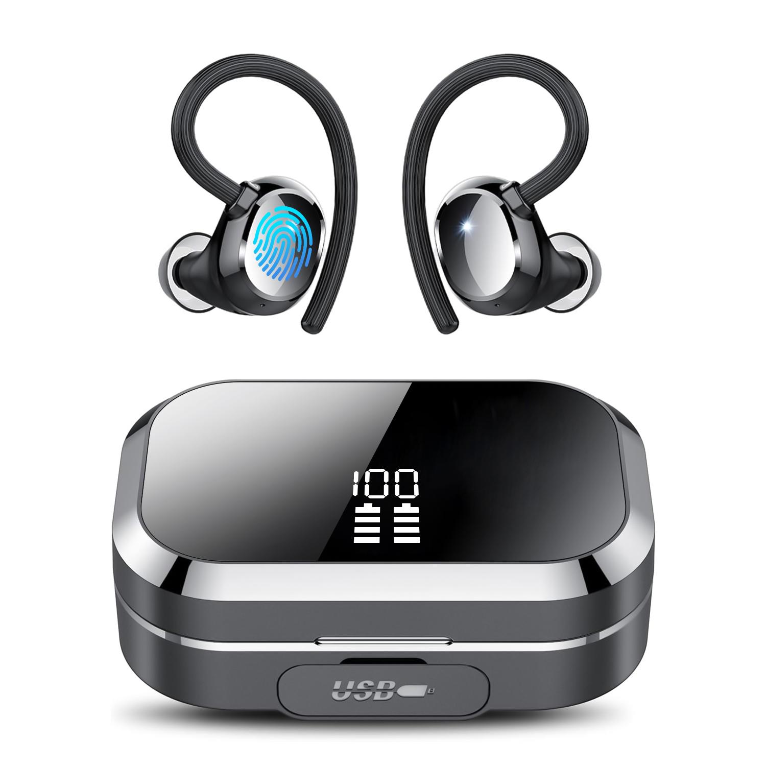 

Q25 TWS Earphones with Power Bank Function Ear Hook Bluetooth-Compatible Headphones A