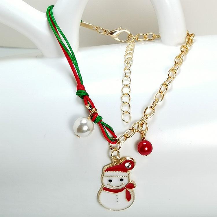 Festive Christmas Bracelets with Santa, Tree, Snowflake, Reindeer, and Snowman Charms