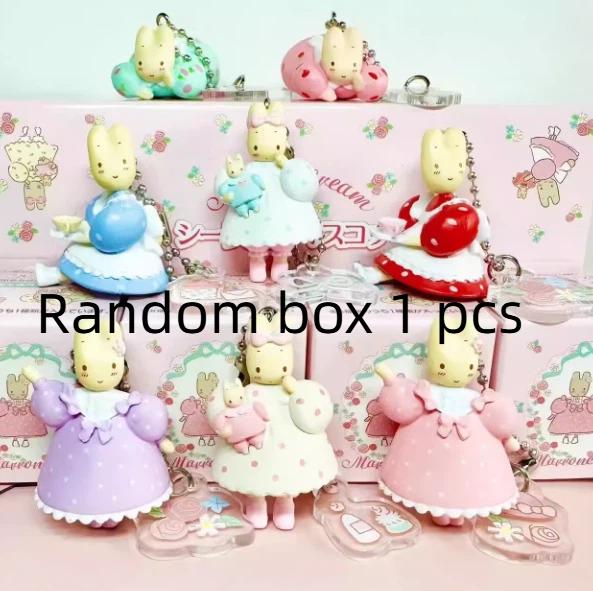 New product in stock Jasmine Rabbit Doll Pendant Acrylic Hanging Tag Blind Box Keychain French Floral Afternoon Tea Rabbit