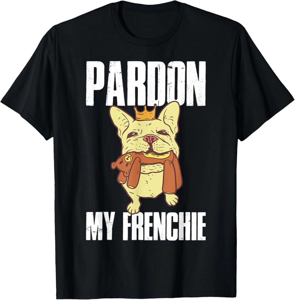 NEW LIMITED Forgive Pardon My Frenchie French Bulldog T-Shirt