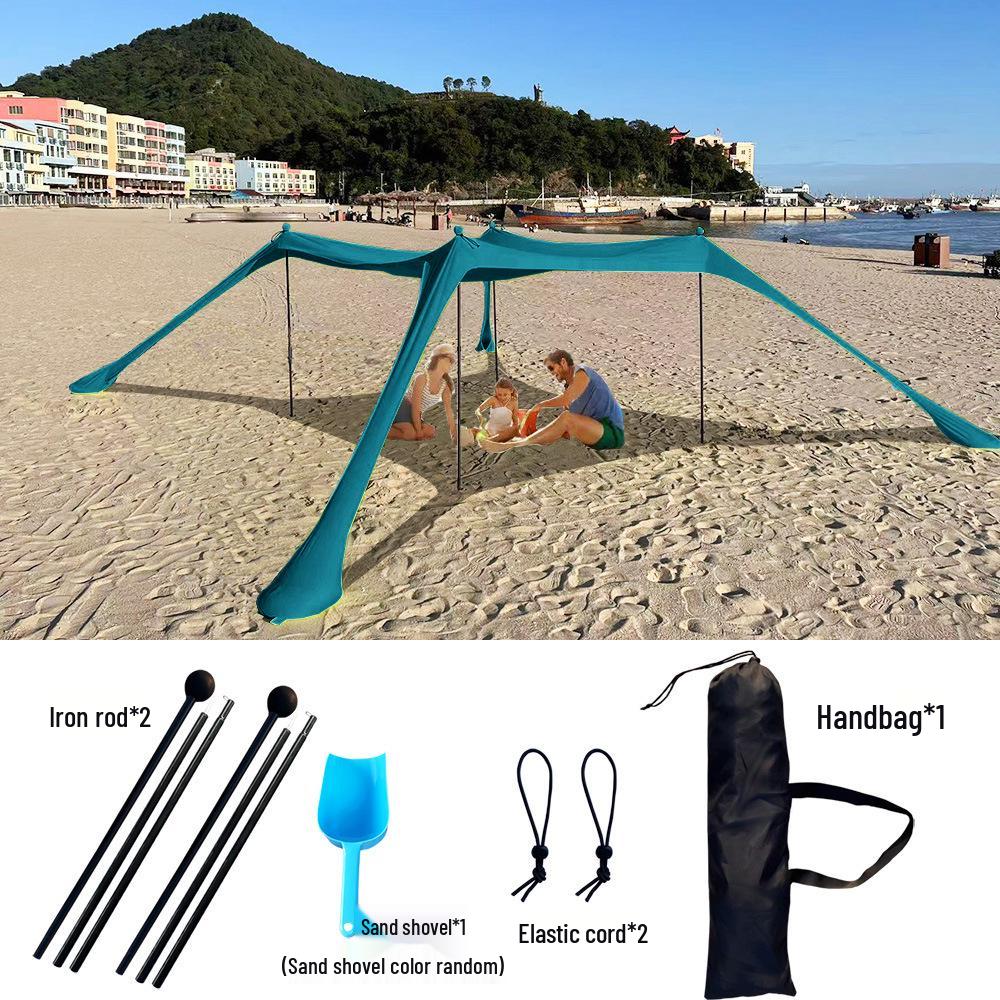 Seaside Portable Camping Canopy Tent Sunshade for Outdoor Beach and Fishing
