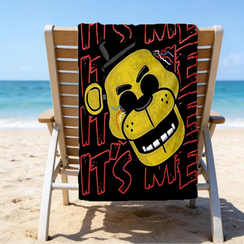 Ultra-Soft Beach Towel with Freddy Theme,Ideal for Pool - Camping, Diving - Perfect Travel Essential, Vibrant Beach Towel.