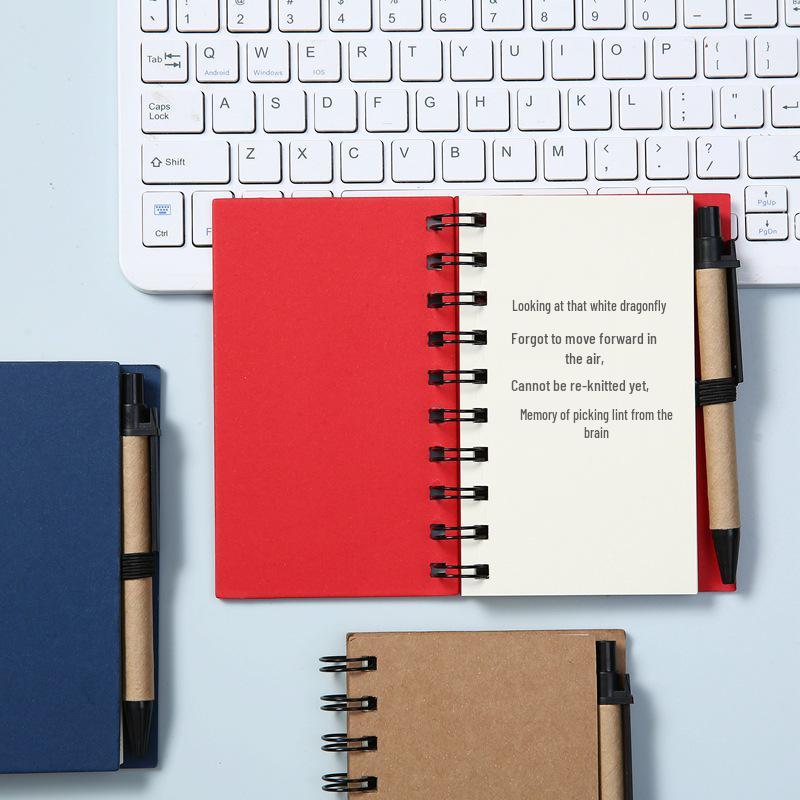 Portable Hard Shell Coil Notebook: Compact with 60 Pages and Available In Multiple Colors