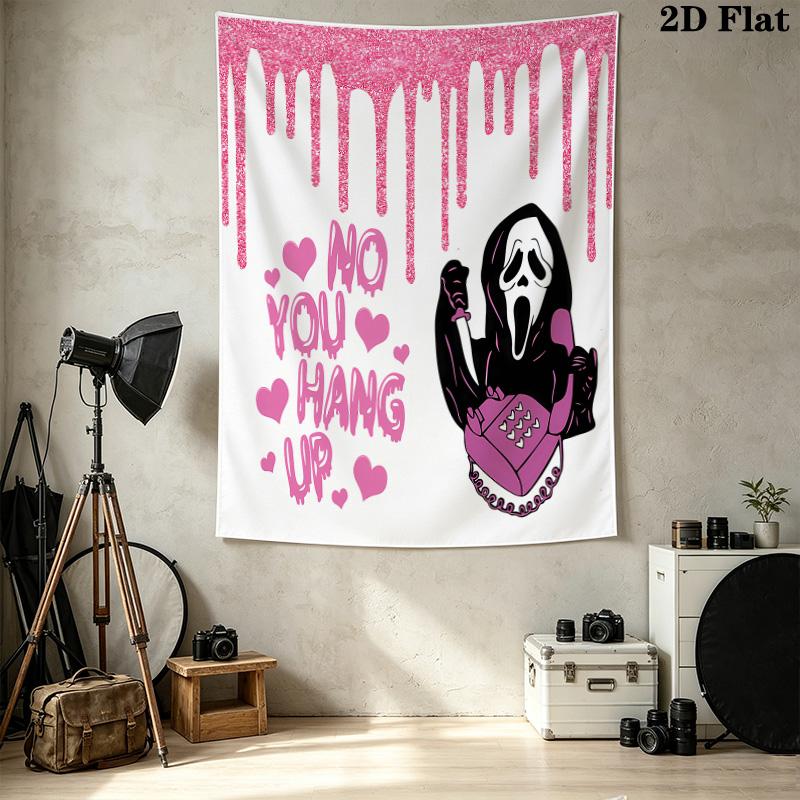Scream Wall Tapestry Aesthetic Wall Hanging Printed Fabric Blanket Decorative Tapestries For Bedroom Living Room Home Decor