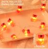 2M 20LED Santa Claus Snowman Elk Garland Lights String Christmas Decorations for Home 2025 Xmas Tree Ornaments Navidad New Year
