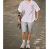Li-Ning Sports Life Series Logo Embroidered Elastic Waist Straight Shorts Men Bottoms Floral-Grey AKST759-3