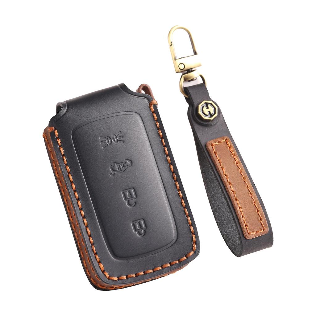 Suitable for Maserati Handmade Cowhide High-End Car Key Cover keychain car key case