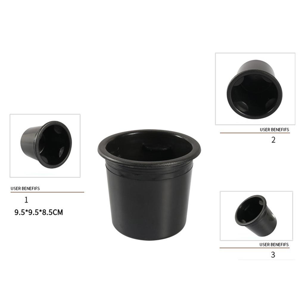 Multipurpose Vehicle Cup Holder ABS Plastic Recessed Cup Holder Ideal For Cars RVs And Boats Holds Bottles Securely