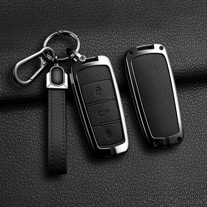 Metal Car Key Case Cover Holder Shell For Volkswagen Vw Cc Passat B6 B7 Passat 3C Cc Maogotan R36 B5 B7L Protect Accessories