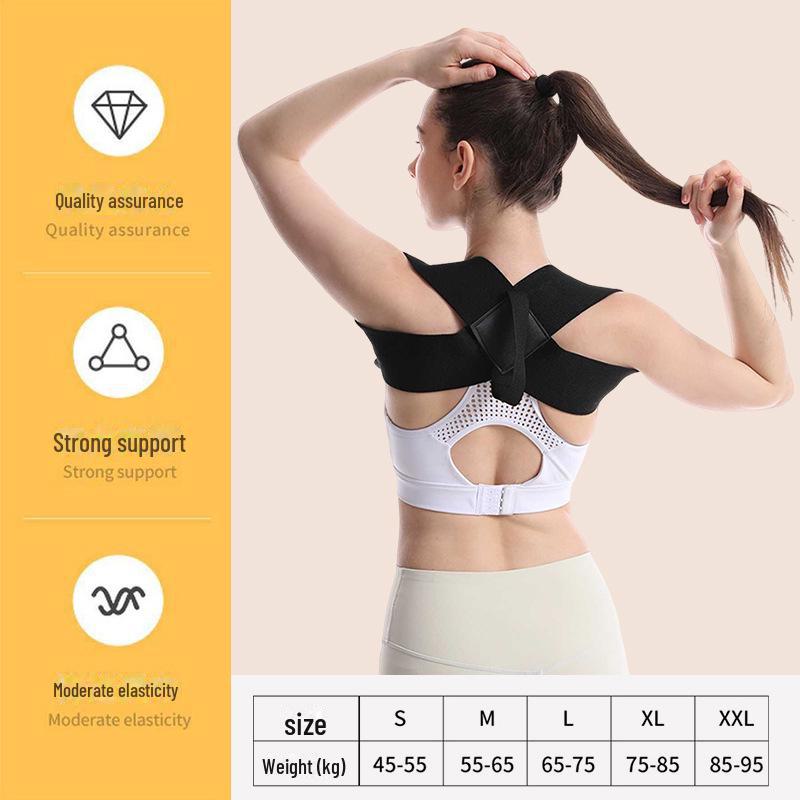 Open Shoulder Posture Corrector: Back Straightener Belt for Fitness and Hunchback Support