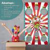 Carnival Clown Toss Game Banner With Bean Bags For Kids And Adults In Carnival Party Activities
