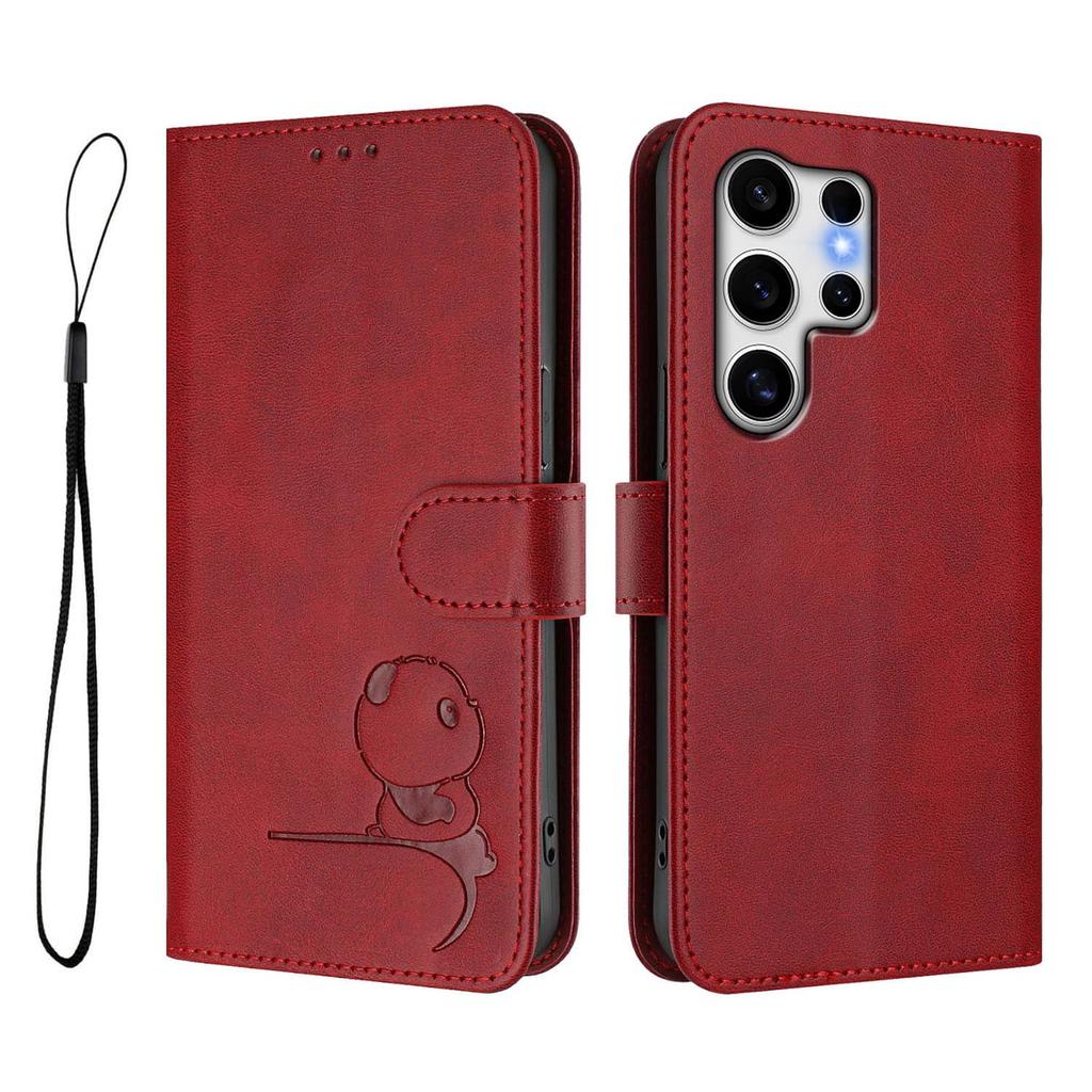 WEFOR Compatible with Samsung Galaxy S26 S25 Edge S25 S24 Ultra Case Wallet with RFID Blocking Flip Card Women Men Panda Cover