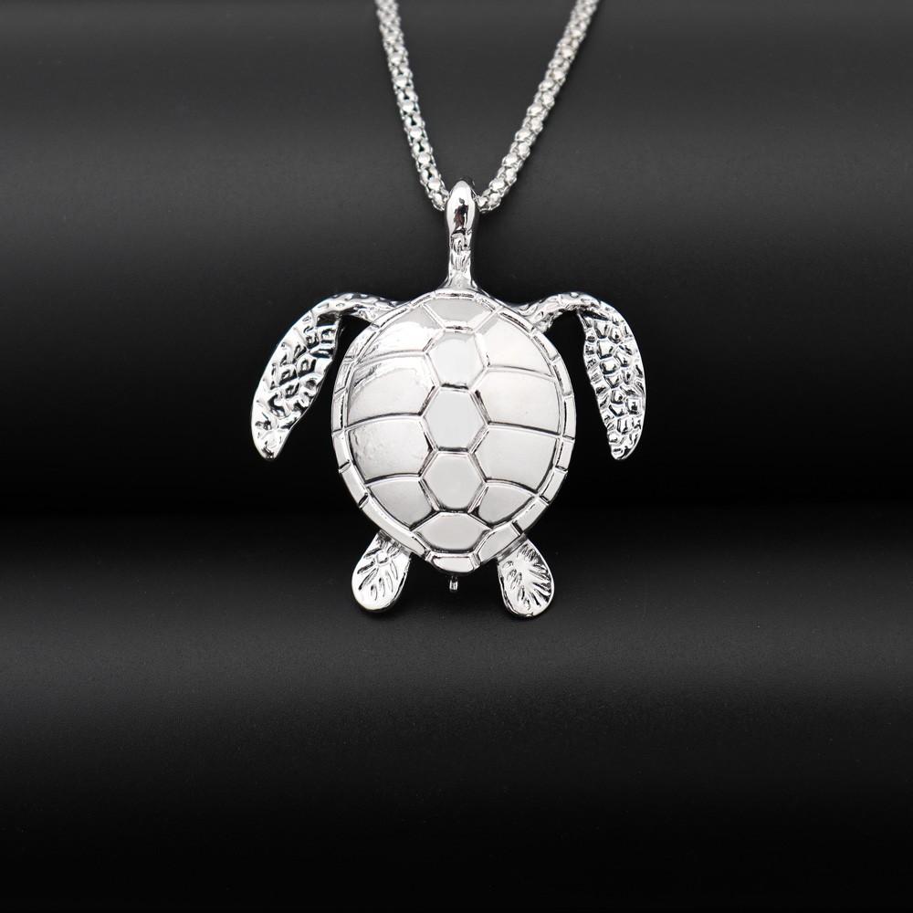 Fashion Pop Punk Lucky Gift Personality Fun Baby Turtle Necklace Longevity Turtle Hip Hop Holiday Pendant Jewelry