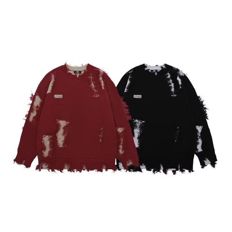 Pánský trendy svetr slim fit s kulatým výstřihem - Podzim/Zima 2024