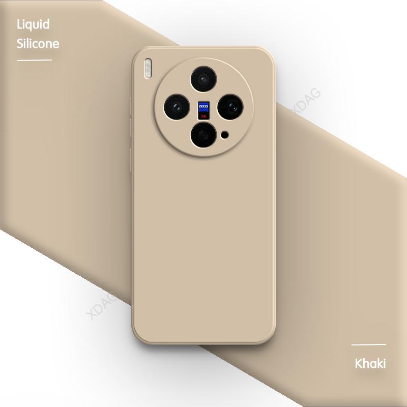 Original Square Liquid Silicone Phone Case for VIVO X300S X300 Ultra Pro FE X300Ultra 5G Luxury Straight Edge Soft Couples Cover