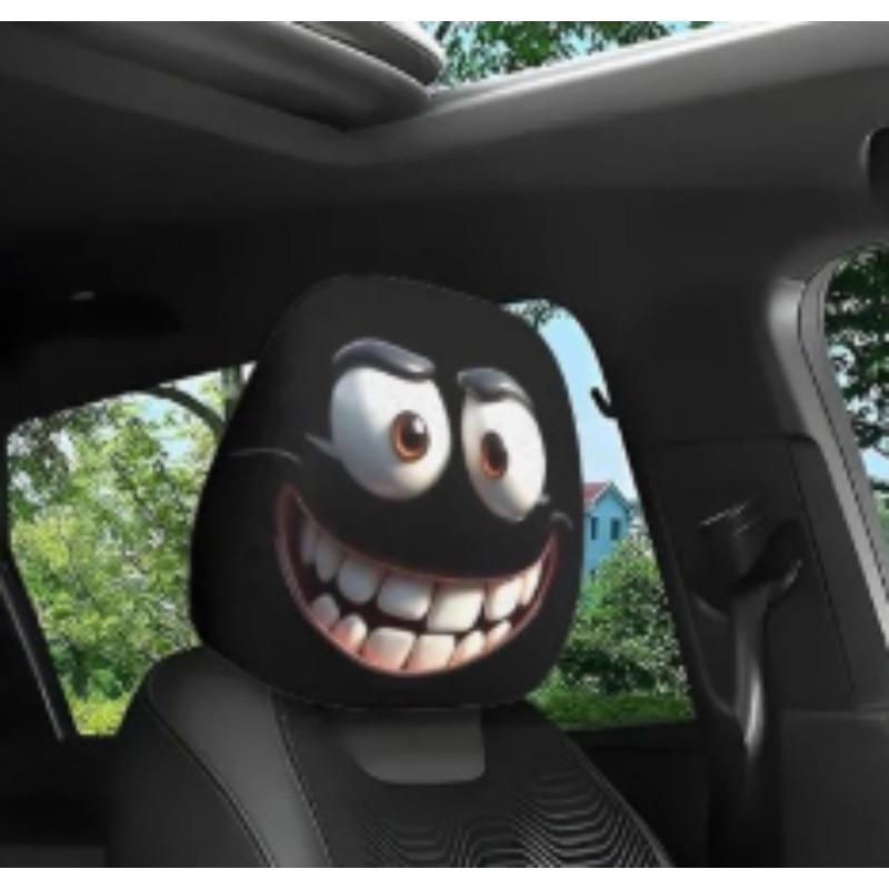 Engraçada Celebridade da Internet Máscara Capa Encosto de Cabeça Assento de Carro Proteção Universal Capas Encosto de Cabeça Encosto de Cabeça Interior Carro