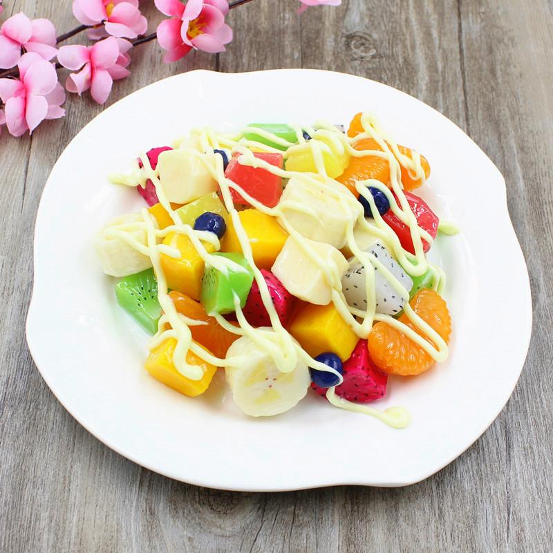 

Simulation Fruit Slices Fruit Salad Artificial Fruit Models Lifelike Decorative Fake Fruit Western Restaurant Fruit Plate Props