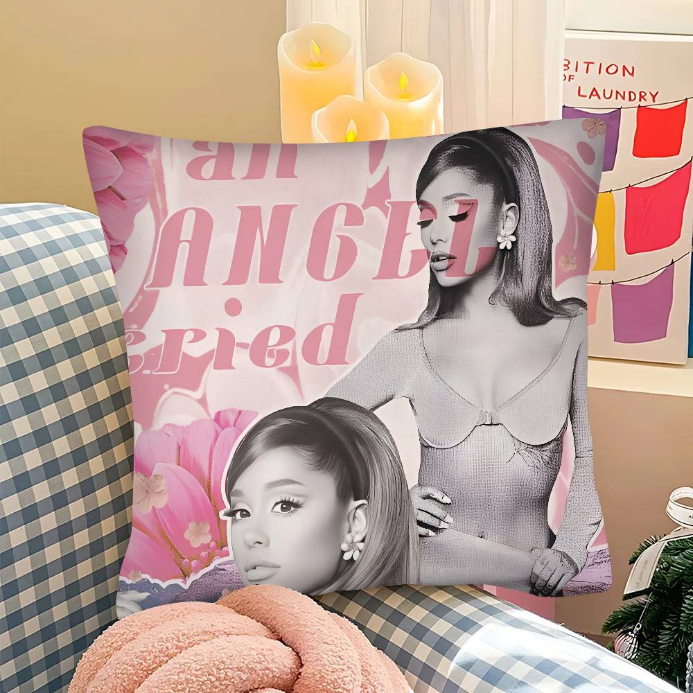 Singer A-Ariana-G-Grande Pillow Case Square Pillow Bedroom Sofa Leisure Comfort Cushion Car Living Room Home Decoration