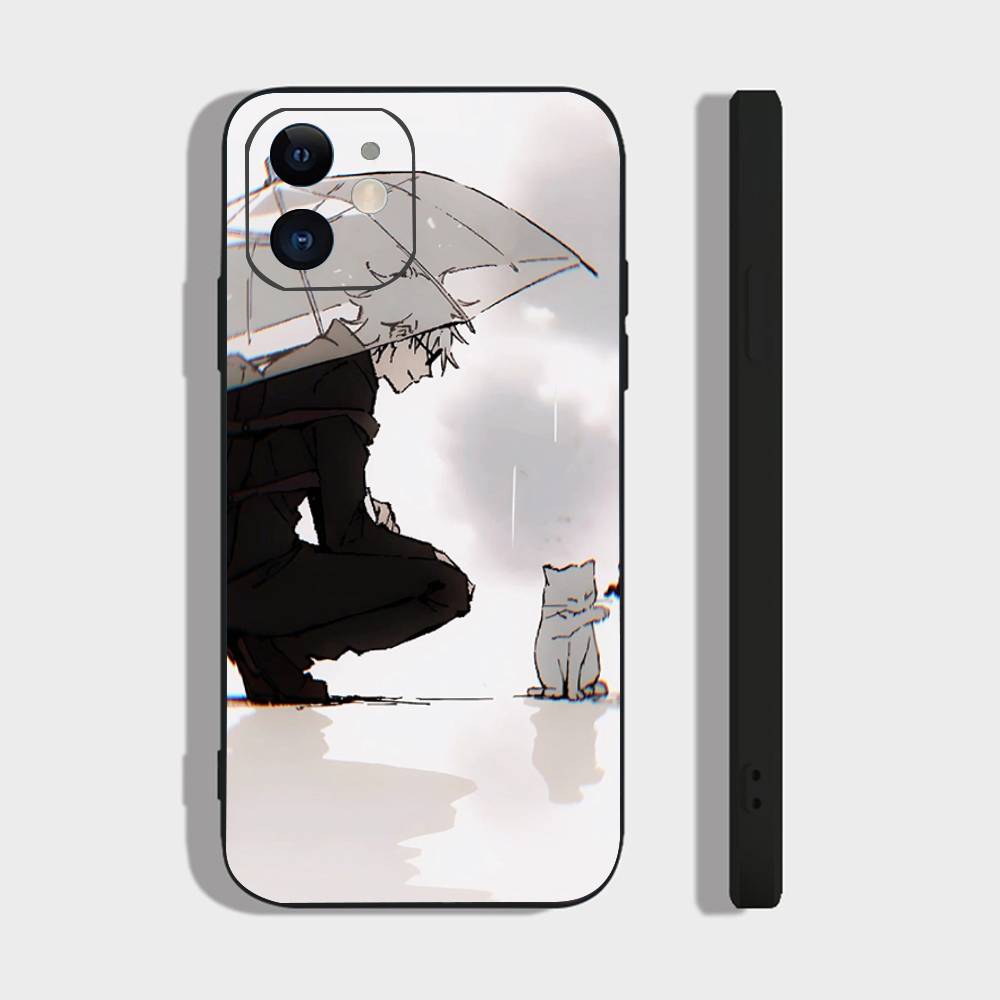 Satoru Gojo Anime Jujutsu Kaisen Phone Case For IPhone 17 Air 16 15 14 13 Pro Max 11 12 Black Silicone Cover