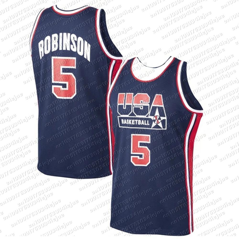 Retro Orlando 1 Penny Hardaway Basketbalový dres Modro-biely pruhovaný Vintage športová uniforma