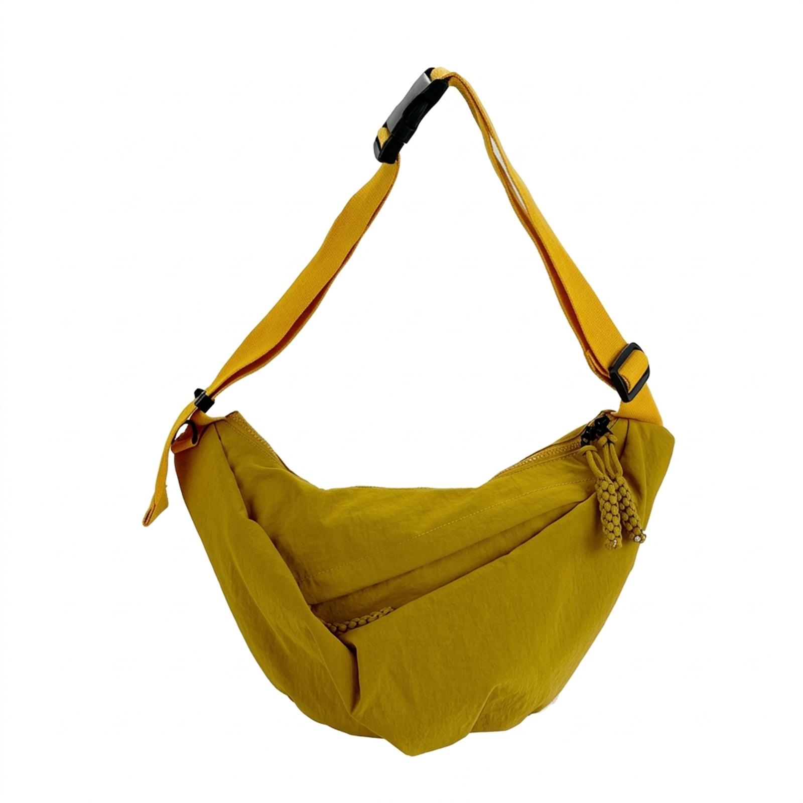 

Women s Large Capacity Shoulder Bag Solid Color Casual Tote Dumpling Design Handbag ONE SIZE жёлтый